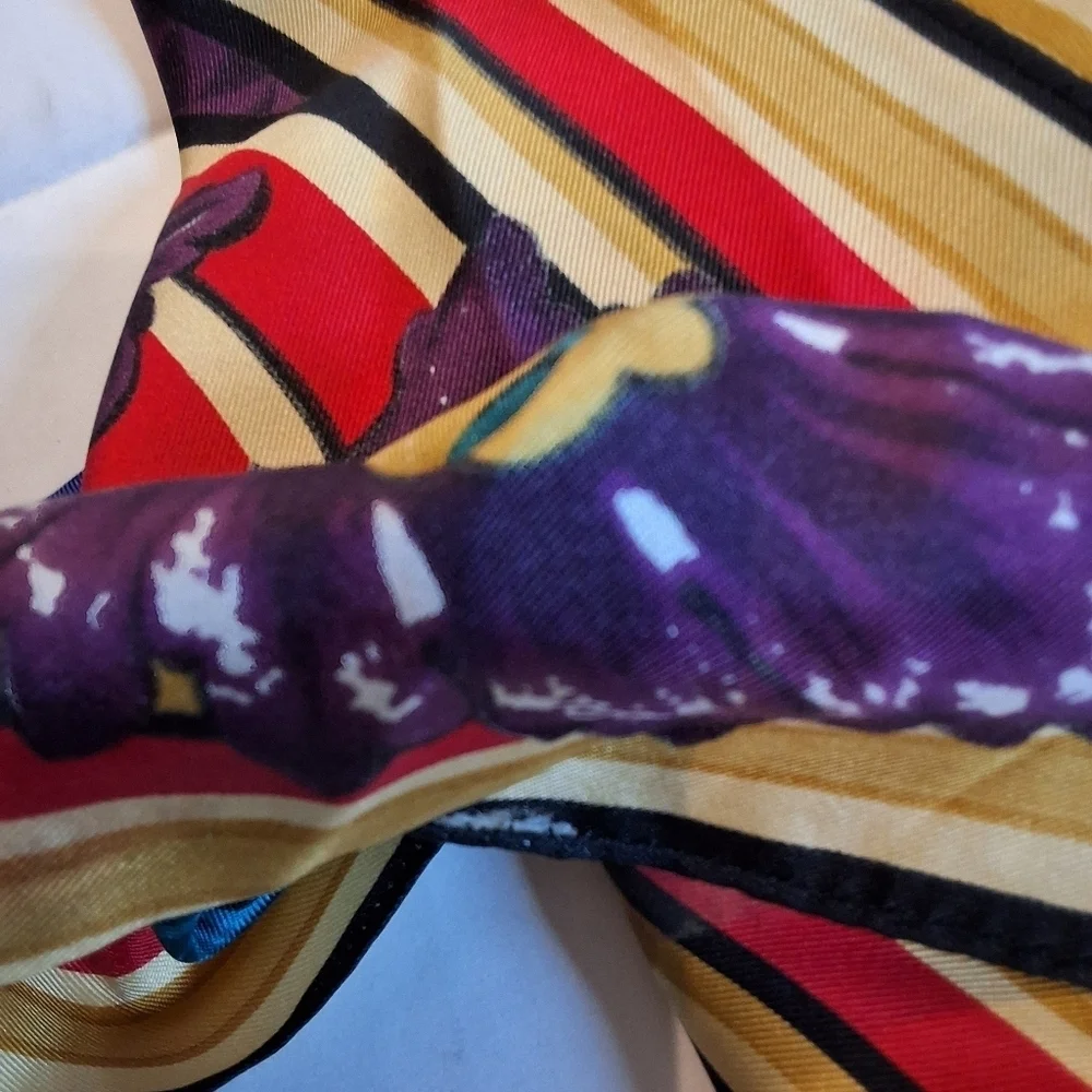 Perry Ellis Ginormous Regal Versaille Patten Silk Scarf